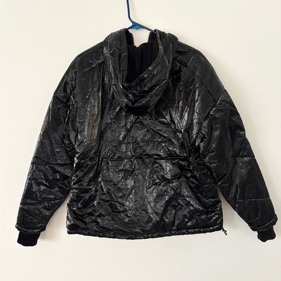 Free People Movement Black Polar Ice Puffer Pullover Hooded Ski Jacket Size XS - Picture 9 of 12
